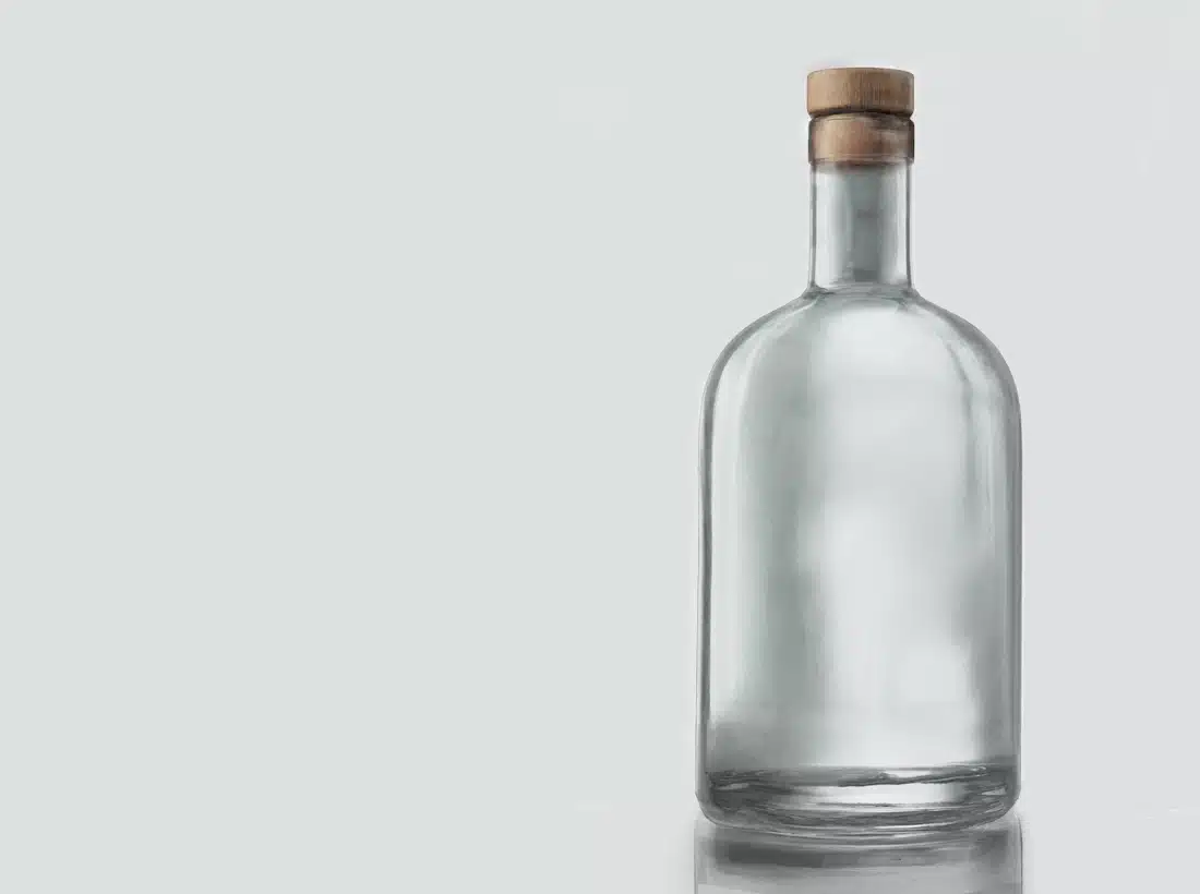 leere Flasche, ein New Western Dry Gin?